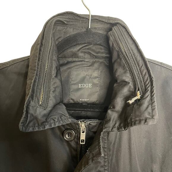 Men’s Edge Rupert Black Lightweight Rain Jacket - Picture 6 of 7